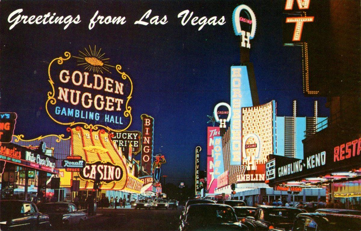 Foto de Las Vegas y su famoso centro de apuestas Golden Nugget.